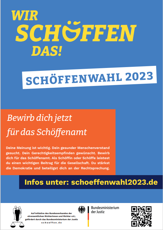 Schöffenwahl 2023 – Wir schöffen das!