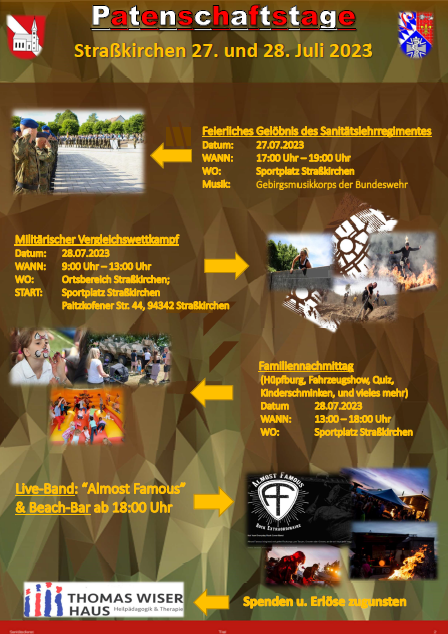Patenschaftstage der Gemeinde mit der Bundeswehr 27. und 28. Juli 2023