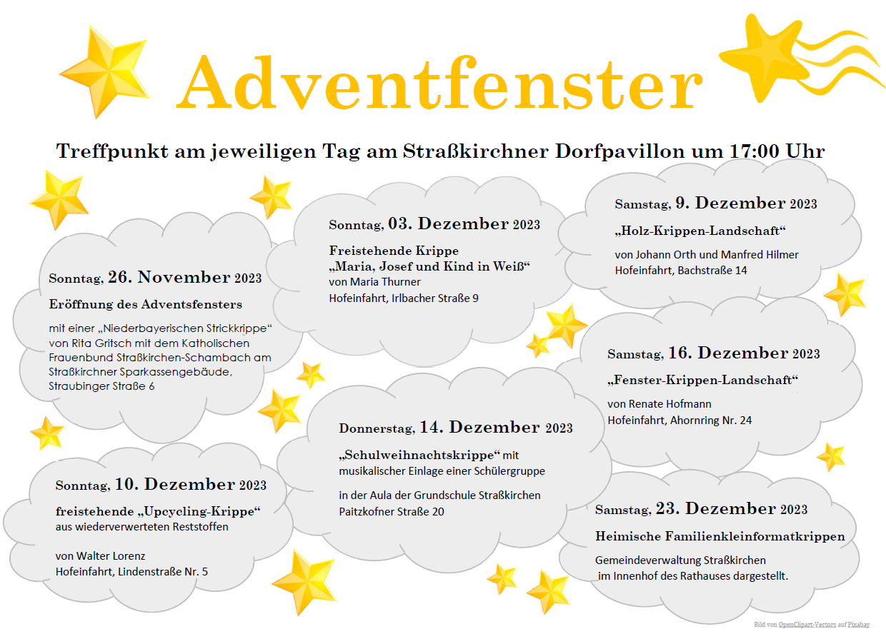 Straßkirchner Adventsfenster 2023
