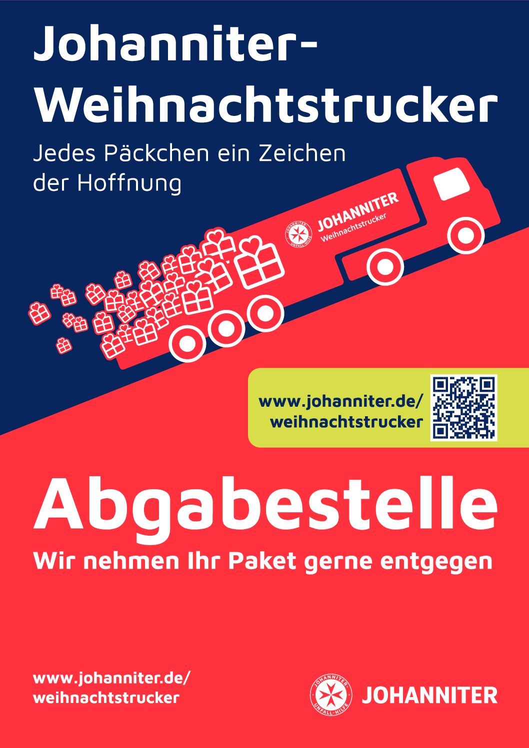 Johanniter-Weihnachtstrucker: Sammelstelle bis 13.12.2024