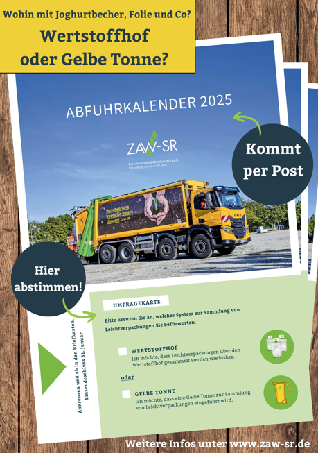 Umfrage bei allen Haushalten zur zukünftigen Sammlung von Joghurtbecher und Co Wertstoffhof oder Gelbe Tonne?