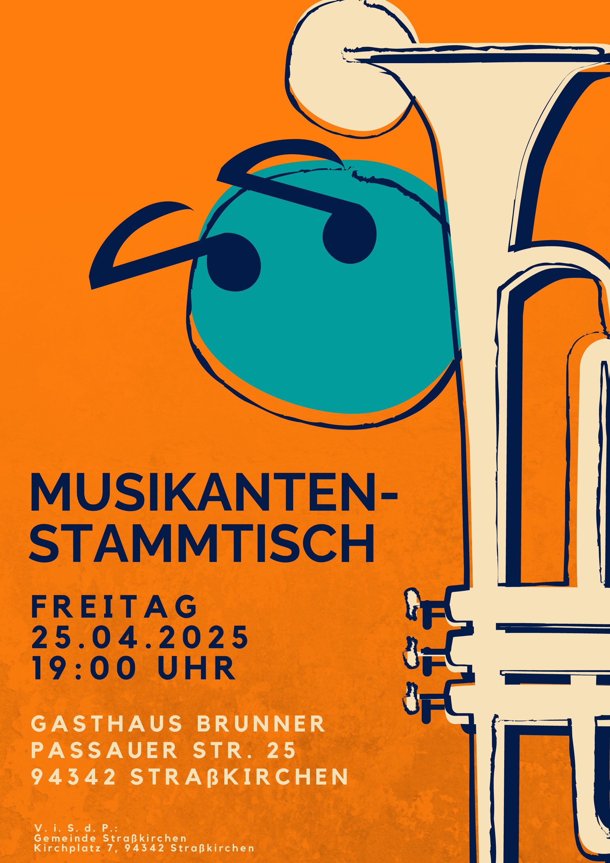 Musikantenstammtisch am Freitag, 25.04.2025 um 19:00 Uhr