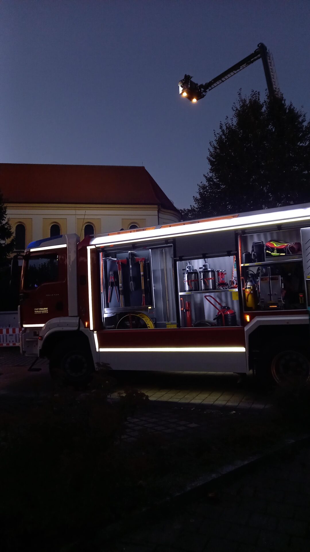 Einsatzübung der Feuerwehren der Gemeinden  Straßkirchen und Irlbach