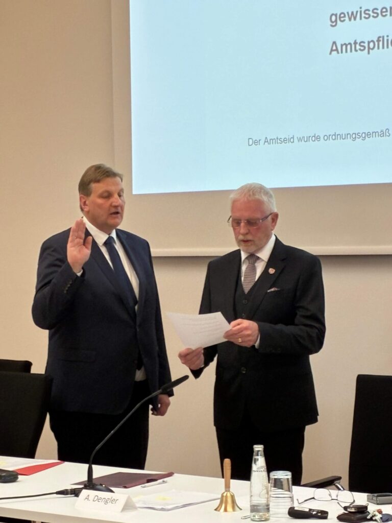 Vereidigung des Ersten Bürgermeisters
